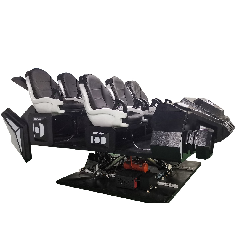 VR الظلام سفينة الفضاء حار بيع تسلية الواقع الافتراضي تجربة مقعد 9Dvr السينما 6 مقاعد 9dvr للعائلة
